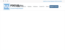 Tablet Screenshot of focusalesinc.com